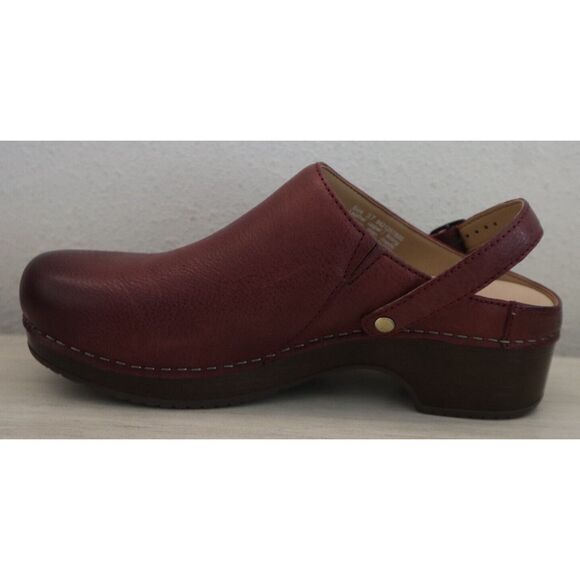 Dansko 9421-257800 Women's Sz 37 US 6.5-7 Ruby Berry Milled Burnished Mules - Picture 5 of 16